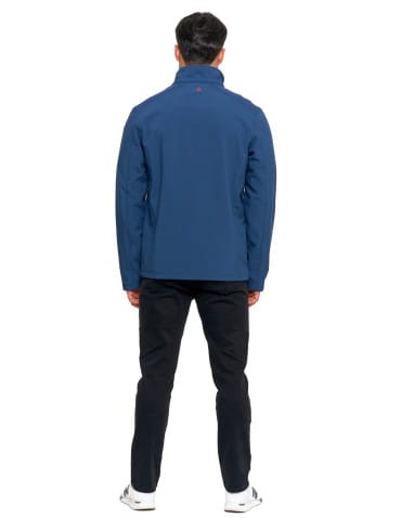 Kurtki i kamizelki - Kurtka męska wiatroszczelna typu Softshell bez kaptura JEANS - produkt 9