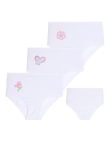Majtki figi damskie z wysokim stanem Plus Size 3-pak - BIAŁY