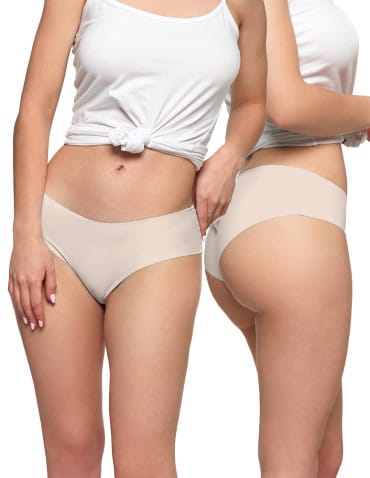 Majtki bezszwowe - Majtki figi damskie bikini laserowo cięte 3-pak WIELOKOLOROWY - produkt 9