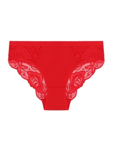 Majtki figi - Majtki figi bikini damskie z koronkowym wykończeniem 6-pak WIELOKOLOROWY - produkt 3