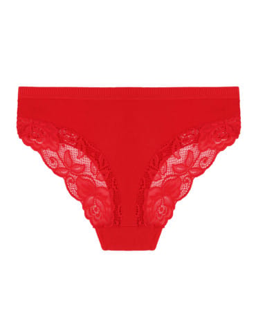 Majtki figi - Majtki figi bikini damskie z koronkowym wykończeniem 6-pak WIELOKOLOROWY - produkt 4