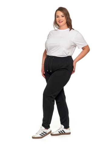 Spodnie damskie - Damskie spodnie dresowe rurki eleganckie z kieszeniami CZARNY - produkt 5