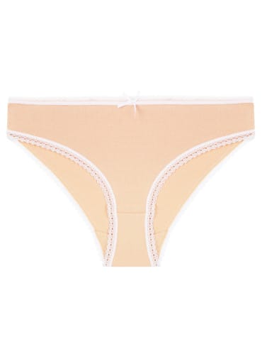 Majtki figi - Damskie majtki mini bikini z koronkowym wykończeniem 4-pak WIELOKOLOROWY - produkt 4