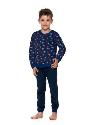 Odzież - Bluza dziecięca wz&oacute;r w renifery GRANATOWY - produkt 1