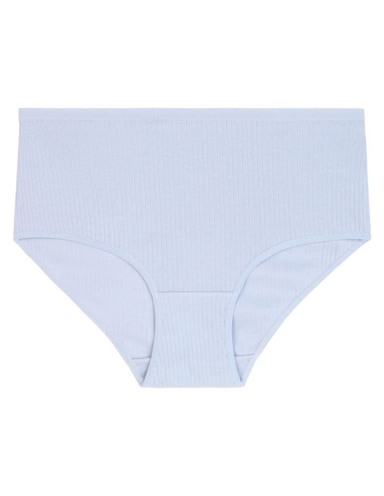 Majtki figi - Damskie majtki bawełniane z wysokim stanem Plus Size 4-pak WIELOKOLOROWY - produkt moraj.pl 3