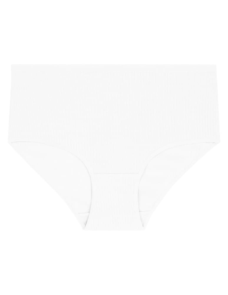 Majtki figi - Damskie majtki bawełniane z wysokim stanem Plus Size 4-pak WIELOKOLOROWY - produkt moraj.pl 5