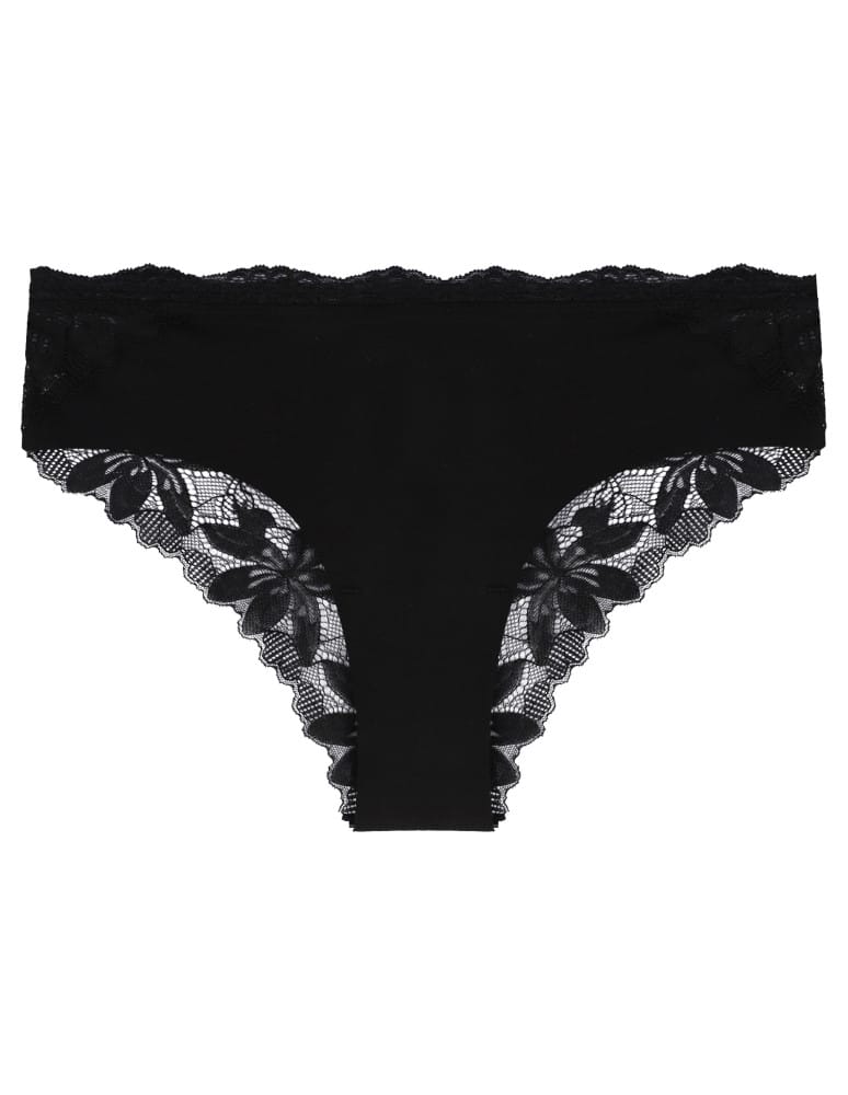 Majtki figi - Majtki bawełniane damskie figi bikini koronkowy tył 6-pak WIELOKOLOROWY  - produkt moraj.pl 2