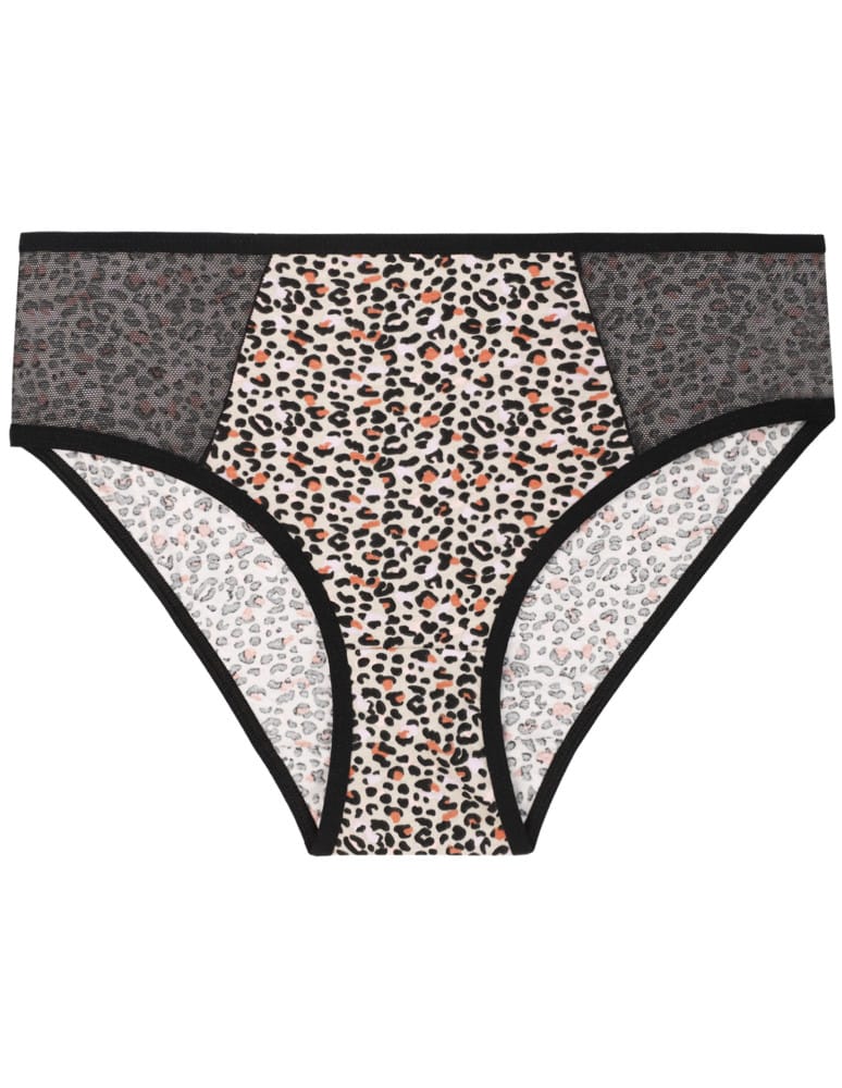 Majtki figi - Majtki damskie figi bikini z siateczką 3-pak WIELOKOLOROWY - produkt moraj.pl 2