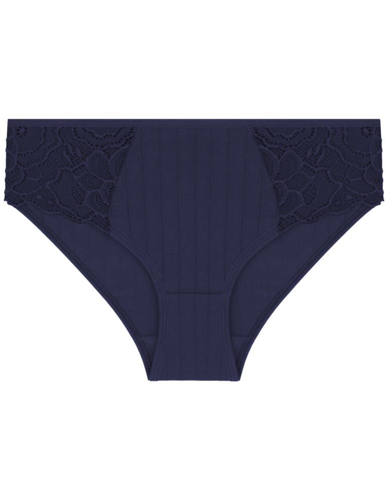 Majtki figi - Majtki damskie figi bikini z koronkowymi wstawkami 6-pak WIELOKOLOROWY - produkt moraj.pl 2