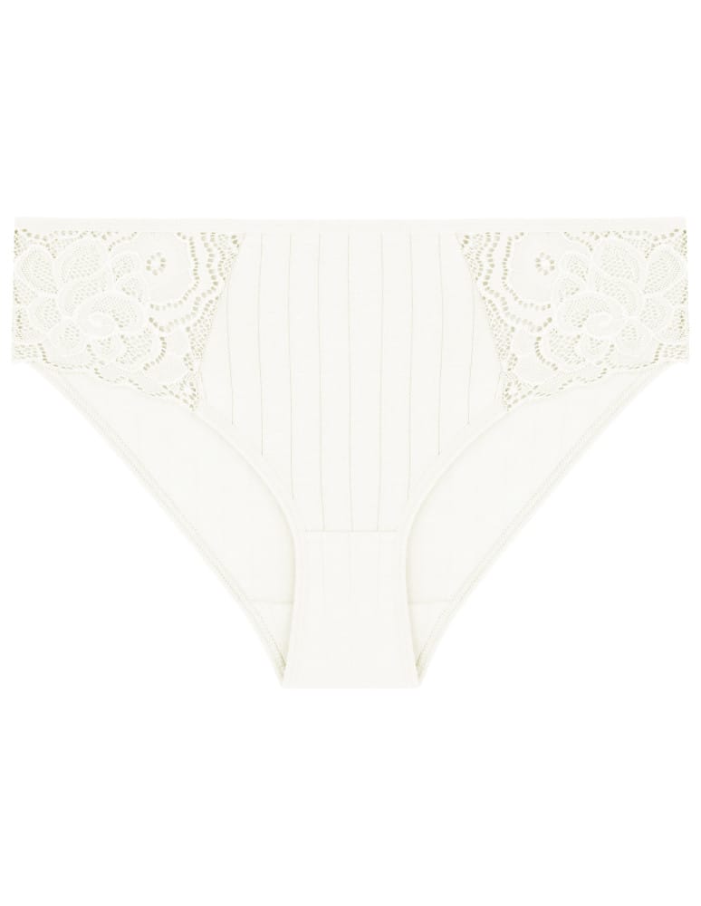Majtki figi - Majtki damskie figi bikini z koronkowymi wstawkami 6-pak WIELOKOLOROWY - produkt moraj.pl 5