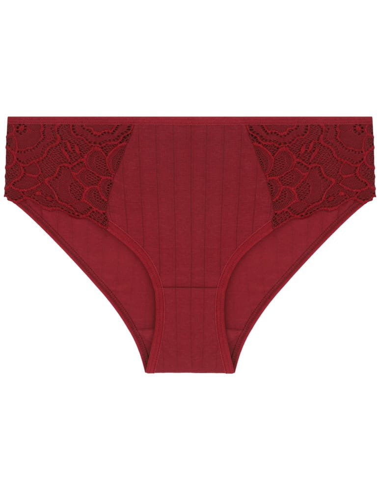 Majtki figi - Majtki damskie figi bikini z koronkowymi wstawkami 6-pak WIELOKOLOROWY - produkt moraj.pl 6