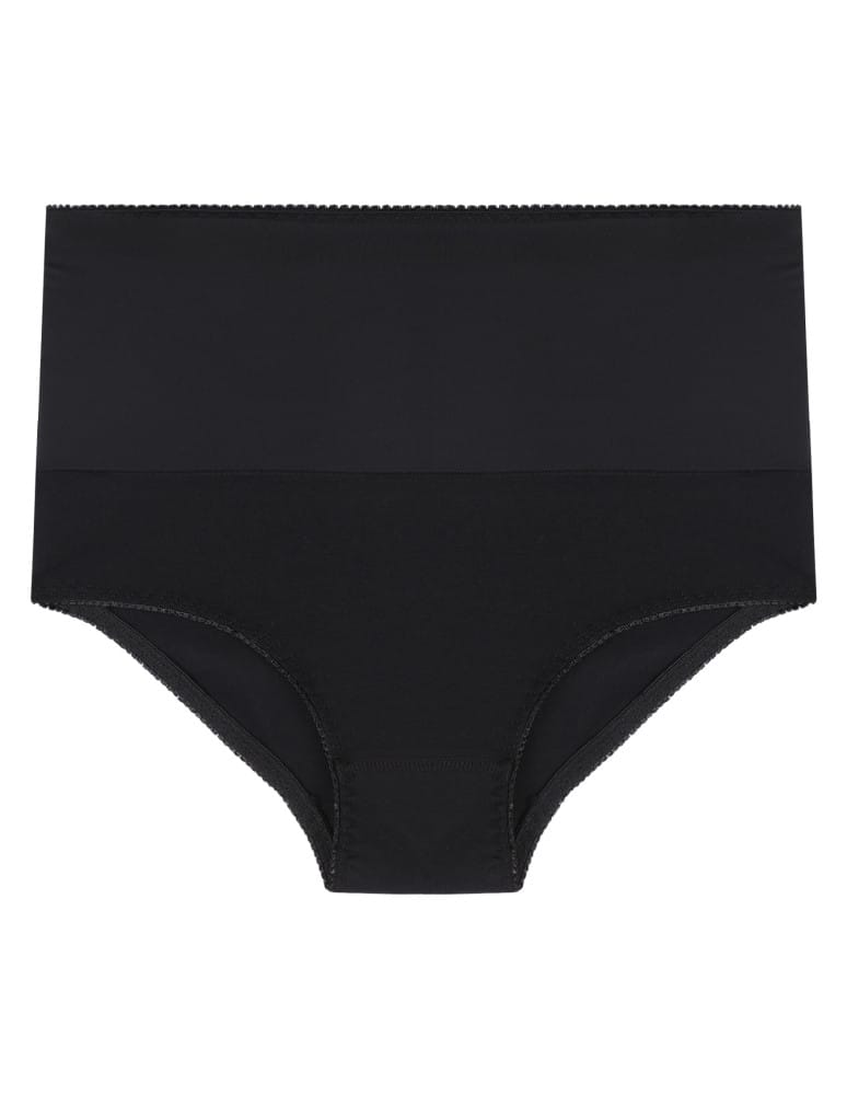 Majtki figi - Majtki damskie maxi bikini z wysokim stanem modelujące 3-pak CZARNY - produkt moraj.pl 2