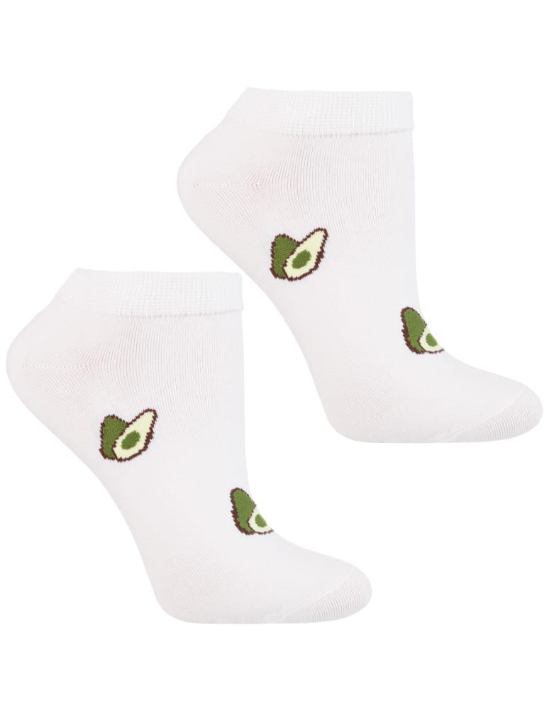 Stopki damskie - Skarpety stopki damskie w awokado 3-pak WIELOKOLOROWY - produkt moraj.pl 4