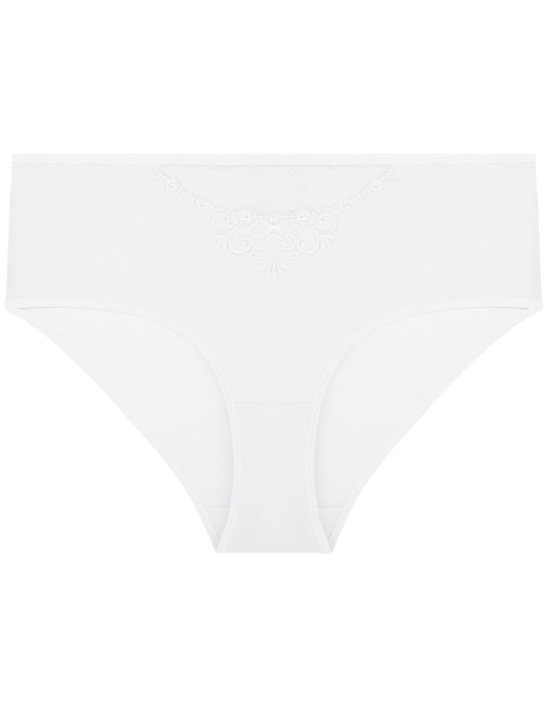 Majtki figi - Majtki figi damskie maxi bikini z siateczką i koronką 4-pak WIELOKOLOROWY  - produkt moraj.pl 4
