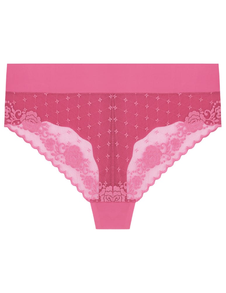 Majtki figi - Majtki damskie figi maxi bikini laserowo cięte koronka 6-pak WIELOKOLOROWY - produkt moraj.pl 2