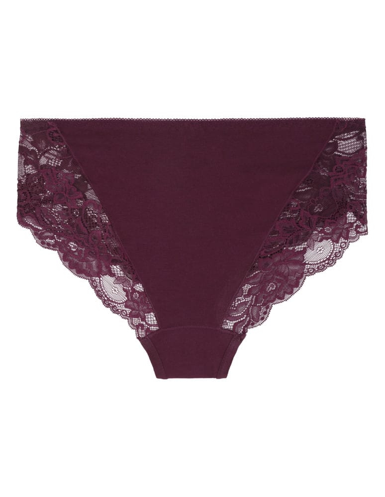 Majtki figi - Majtki damskie figi bikini bawełniane z koronką 6-pak WIELOKOLOROWY 1  - produkt moraj.pl 2