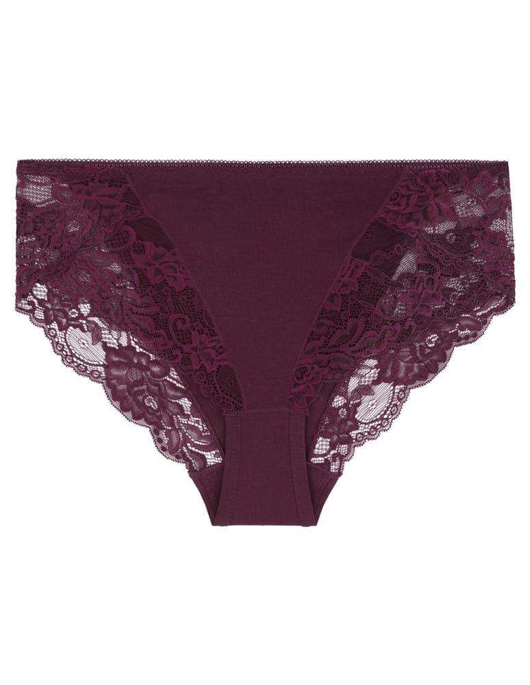 Majtki figi - Majtki damskie figi bikini bawełniane z koronką 6-pak WIELOKOLOROWY 1  - produkt moraj.pl 3