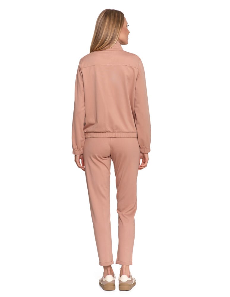 Bluzy damskie - Bluza damska dresowa bez kaptura BEŻOWY  - produkt moraj.pl 5