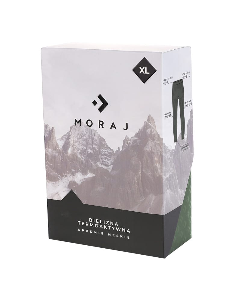 Bielizna termoaktywna - Męska bielizna termoaktywna legginsy ZIELONY  - produkt moraj.pl 6