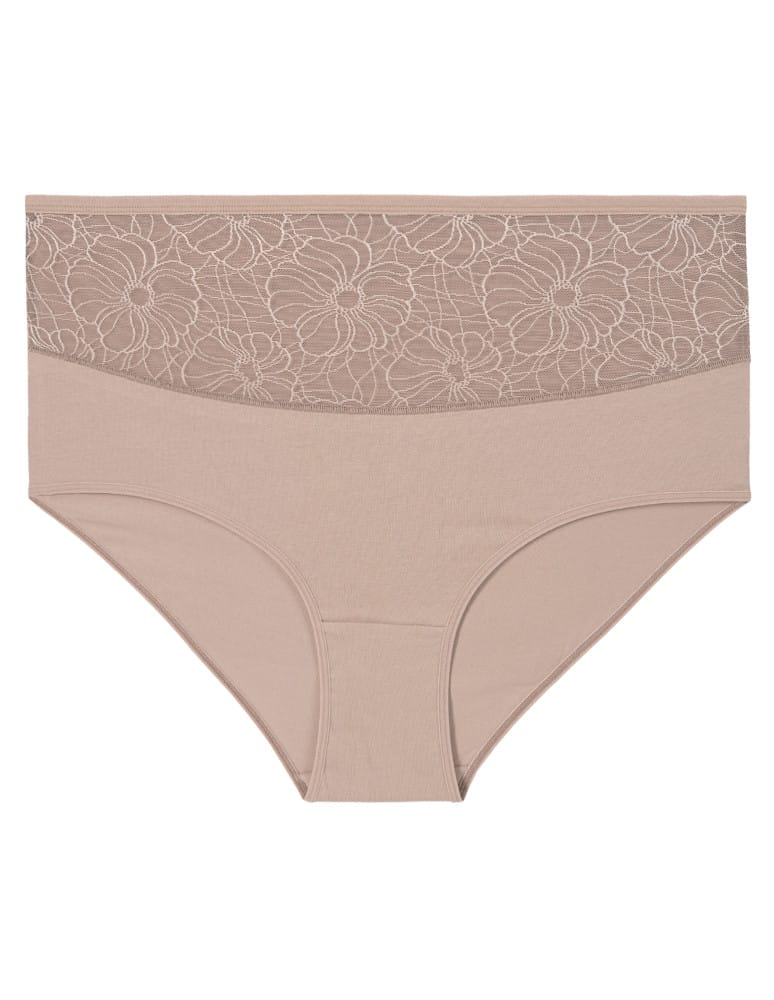 Majtki z wysokim stanem - Majtki damskie maxi bikini Plus Size z koronką 6-pak WIELOKOLOROWY  - produkt moraj.pl 5