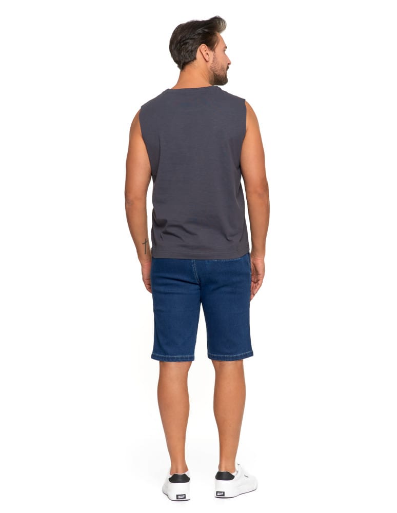 Koszulki i Tank Topy - Koszulka męska tank top bez rękawów luźna GRAFIT - produkt moraj.pl 3