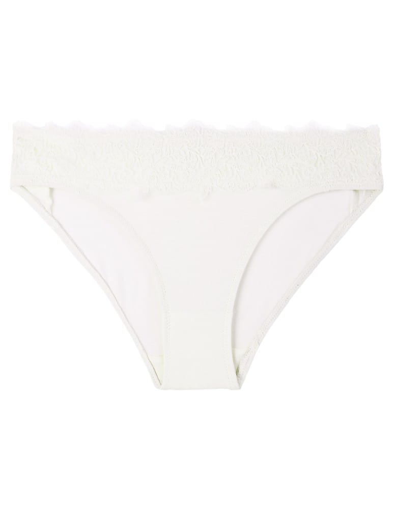 Majtki figi - Majtki damskie mini bikini wiskozowe z ozdobną koronką 6-pak - produkt moraj.pl 4