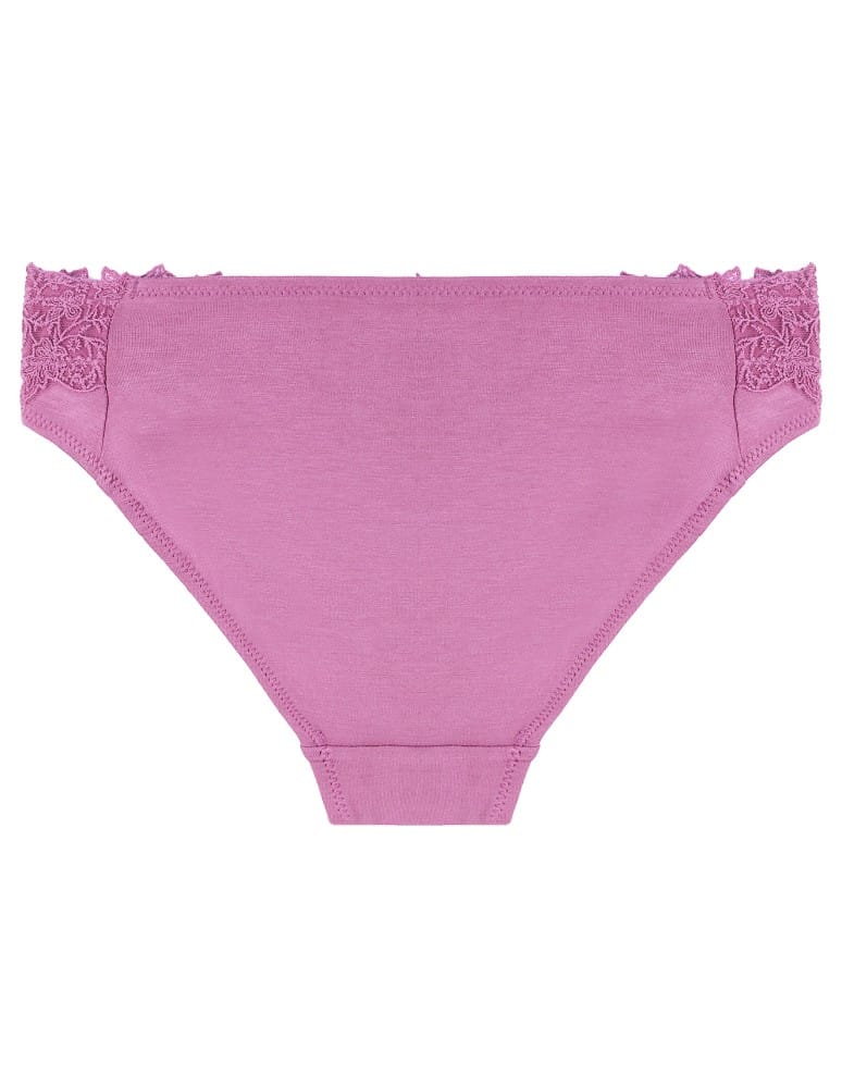 Majtki figi - Majtki damskie mini bikini wiskozowe z ozdobną koronką 6-pak - produkt moraj.pl 3