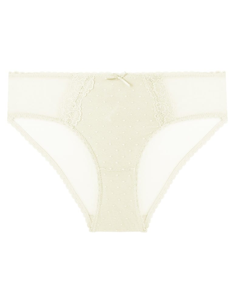 Majtki figi - Majtki damskie figi bikini eleganckie z siateczką z tyłu 6-pak WIELOKOLOROWY - produkt moraj.pl 3