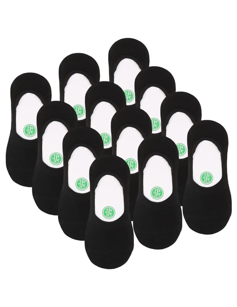 Niskie stopki - Skarpetki niskie stopki męskie bambusowe 12-pak CZARNY - produkt moraj.pl 4