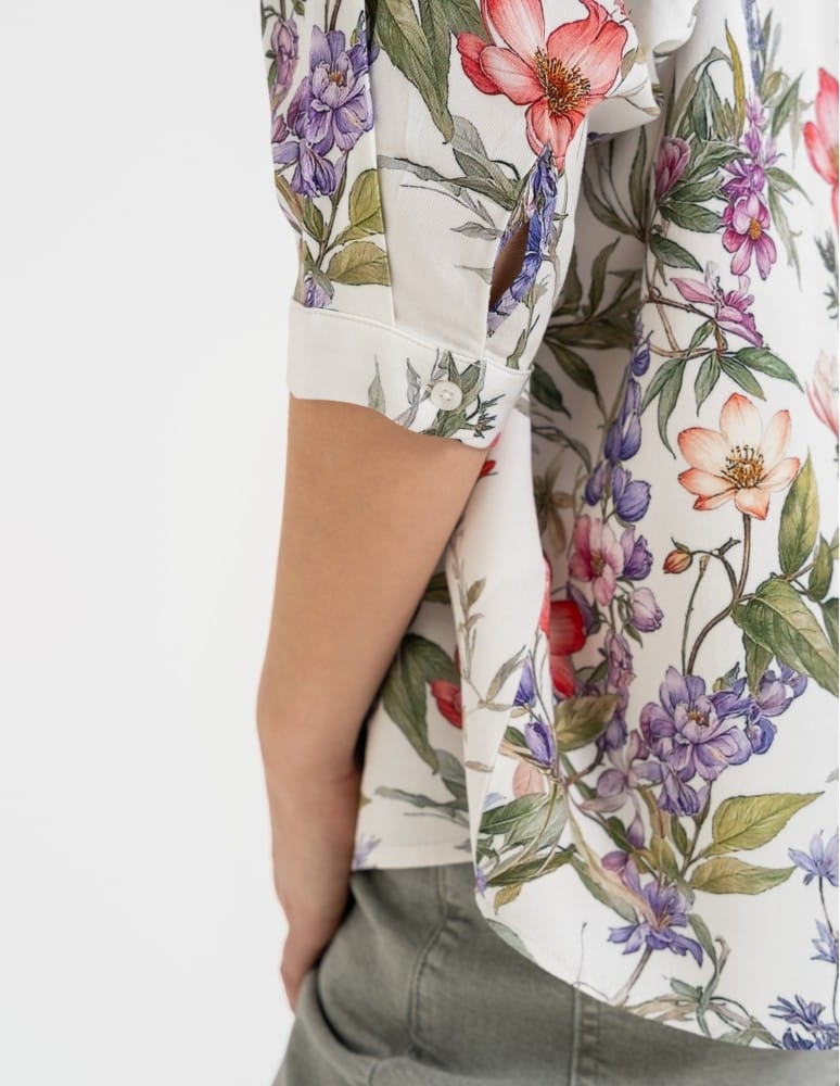 Koszule - Koszula damska oversize lekka ze 100% wiskozy WZ&Oacute;R 1  - produkt moraj.pl 4