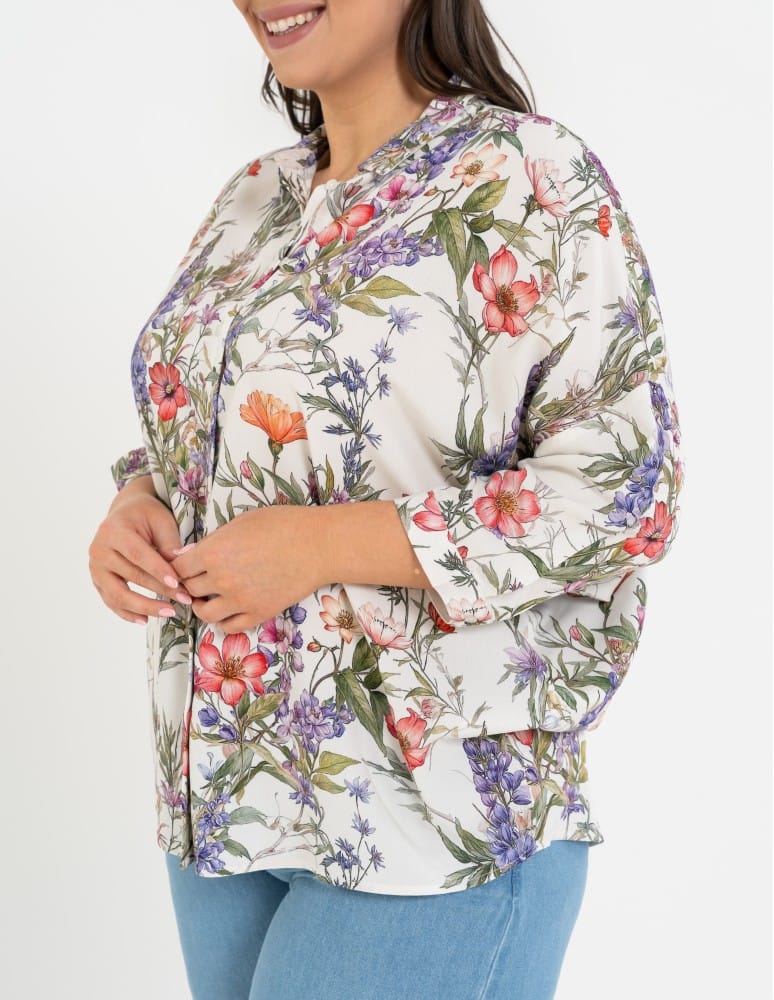 Koszule - Koszula damska oversize lekka ze 100% wiskozy WZ&Oacute;R 1  - produkt moraj.pl 12