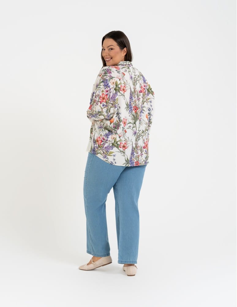 Koszule - Koszula damska oversize lekka ze 100% wiskozy WZ&Oacute;R 1  - produkt moraj.pl 16