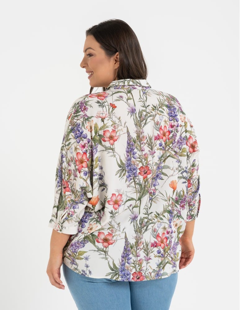 Koszule - Koszula damska oversize lekka ze 100% wiskozy WZ&Oacute;R 1  - produkt moraj.pl 17