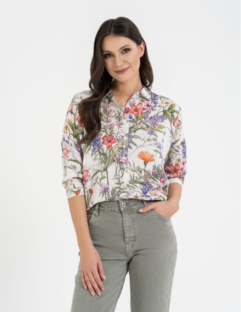 Koszule - Koszula damska oversize lekka ze 100% wiskozy WZ&Oacute;R 1  - produkt moraj.pl 6