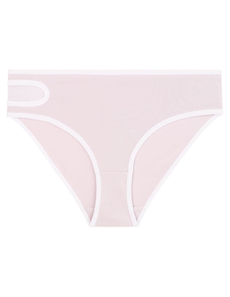 Majtki figi - Damskie figi bikini z bawełny czesanej z siateczkową wstawką 4-pak WIELOKOLOROWY - produkt moraj.pl 8