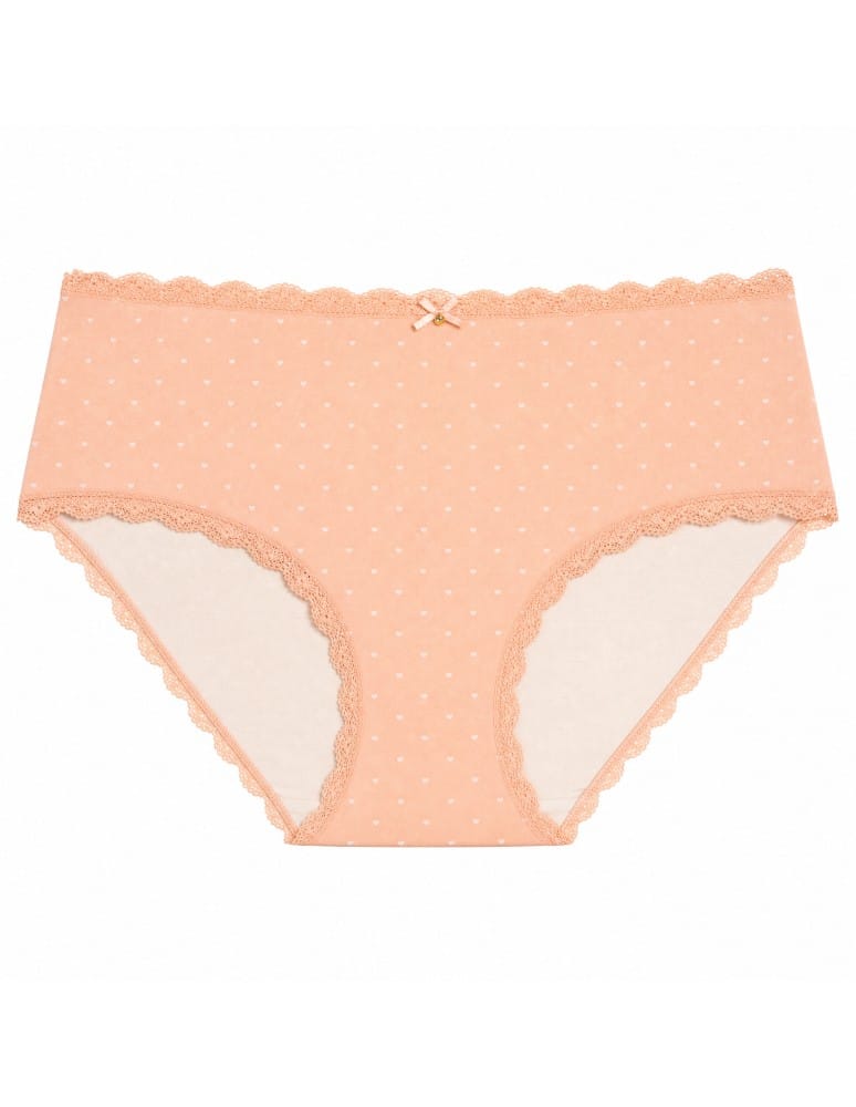 Majtki z wysokim stanem - Majtki damskie maxi bikini bawełniane z koronką komplet 5-pak WIELOKOLOROWY - produkt moraj.pl 3