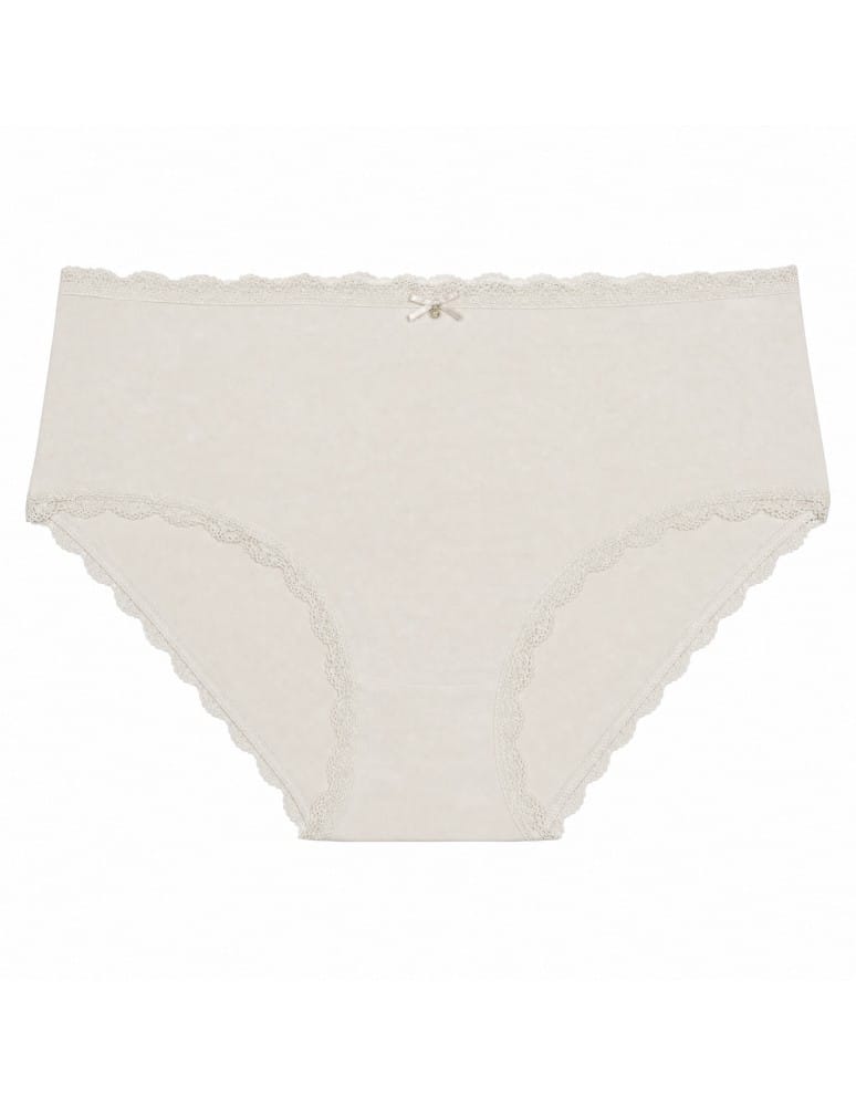 Majtki z wysokim stanem - Majtki damskie maxi bikini bawełniane z koronką komplet 5-pak WIELOKOLOROWY - produkt moraj.pl 4