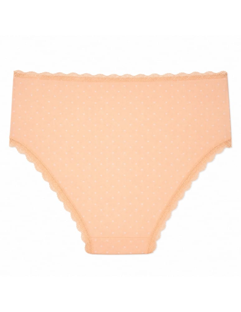 Majtki z wysokim stanem - Majtki damskie maxi bikini bawełniane z koronką komplet 5-pak WIELOKOLOROWY - produkt moraj.pl 7