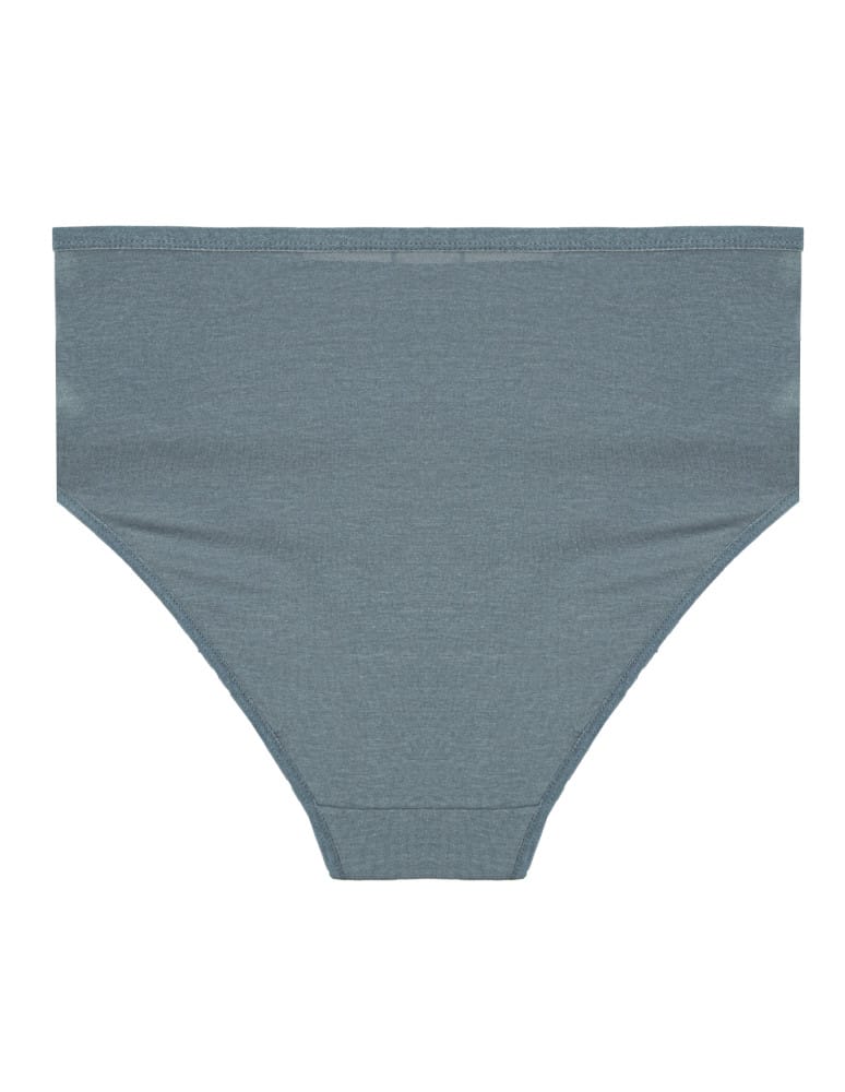 Majtki z wysokim stanem - Majtki damskie maxi bikini wygodne z modalu wysoki stan 3-pak WIELOKOLOROWY  - produkt moraj.pl 5