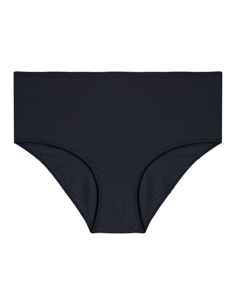 Majtki z wysokim stanem - Majtki damskie maxi bikini wygodne z modalu wysoki stan 3-pak WIELOKOLOROWY  - produkt moraj.pl 4