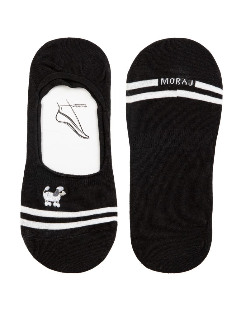 Niskie stopki - Skarpetki damskie niskie stopki z mini haftem urocze wzory 3-pak WIELOKOLOROWY  - produkt moraj.pl 3