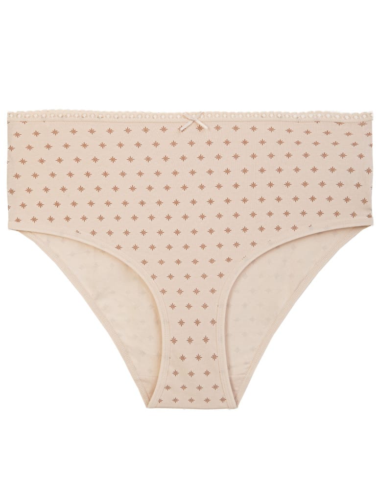 Majtki figi - Majtki damskie maxi bikini bawełniane wykończone ozdobną lam&oacute;wką 4-pak WIELOKOLOROWY  - produkt moraj.pl 6