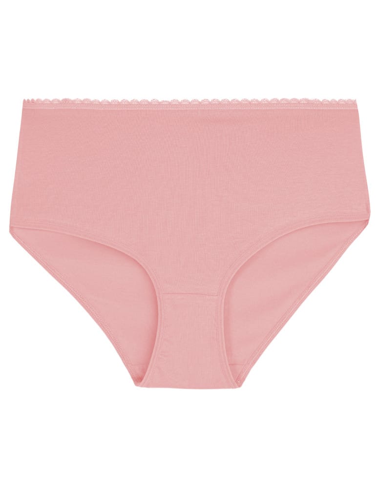 Majtki z wysokim stanem - Majtki damskie z wysokim stanem zestaw bawełniane bikini gładkie 3-pak WIELOKOLOROWY  - produkt moraj.pl 4