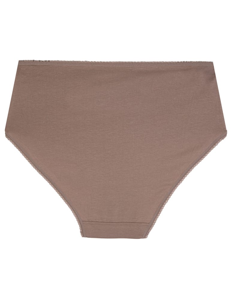 Majtki z wysokim stanem - Figi damskie maxi bikini majtki z wysokim stanem bawełniane 5-pak WIELOKOLOROWY - produkt moraj.pl 7