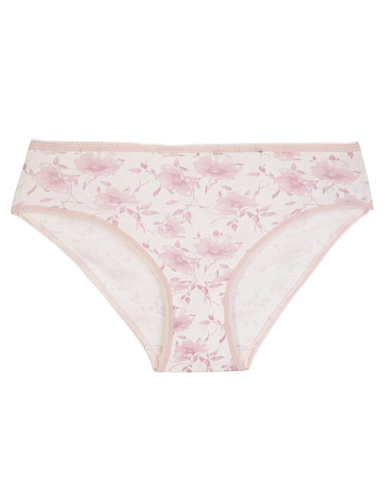 Majtki figi - Majtki damskie bawełniane bikini prążkowane na co dzień 3-pak WIELOKOLOROWY  - produkt moraj.pl 3