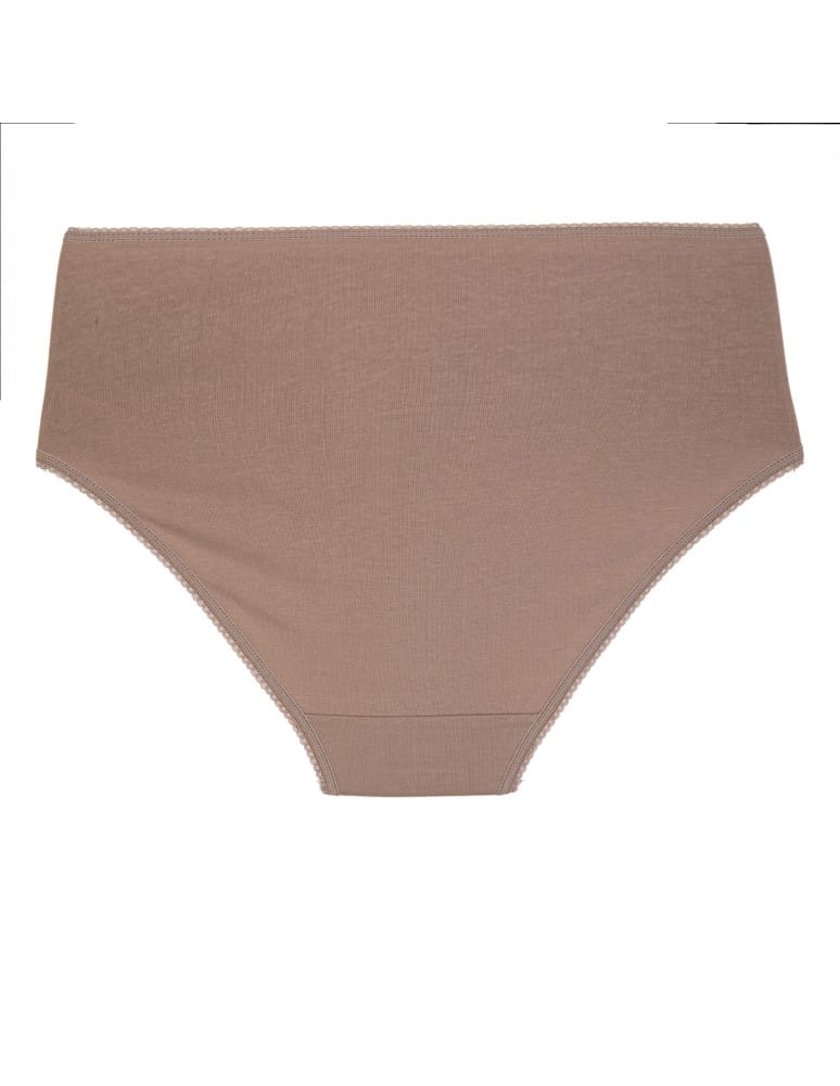 Majtki z wysokim stanem - Figi damskie bikini maxi bawełniane w prążek z wysokim stanem 3-pak WIELOKOLOROWY  - produkt moraj.pl 4