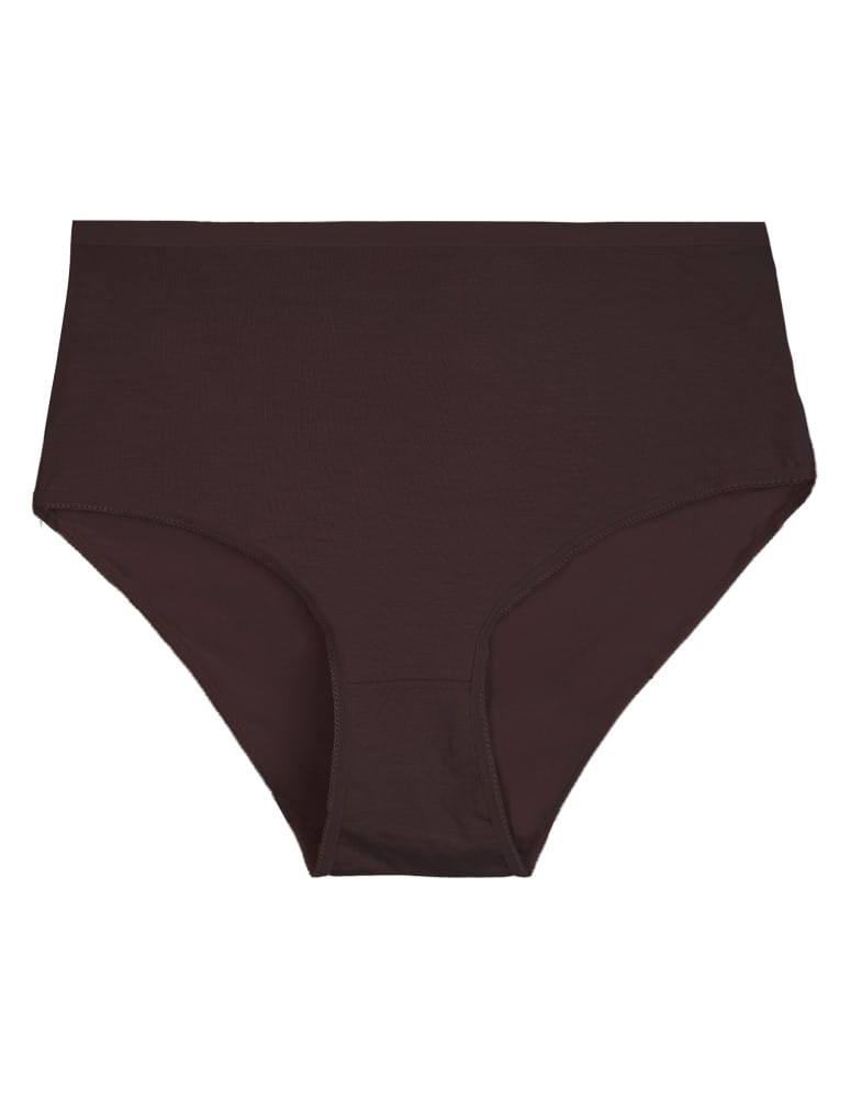 Majtki z wysokim stanem - Figi damskie maxi bikini z wiskozy bambusowej gładkie majtki z wysokim stanem 4-pak WIELOKOLOROWY  - produkt moraj.pl 5