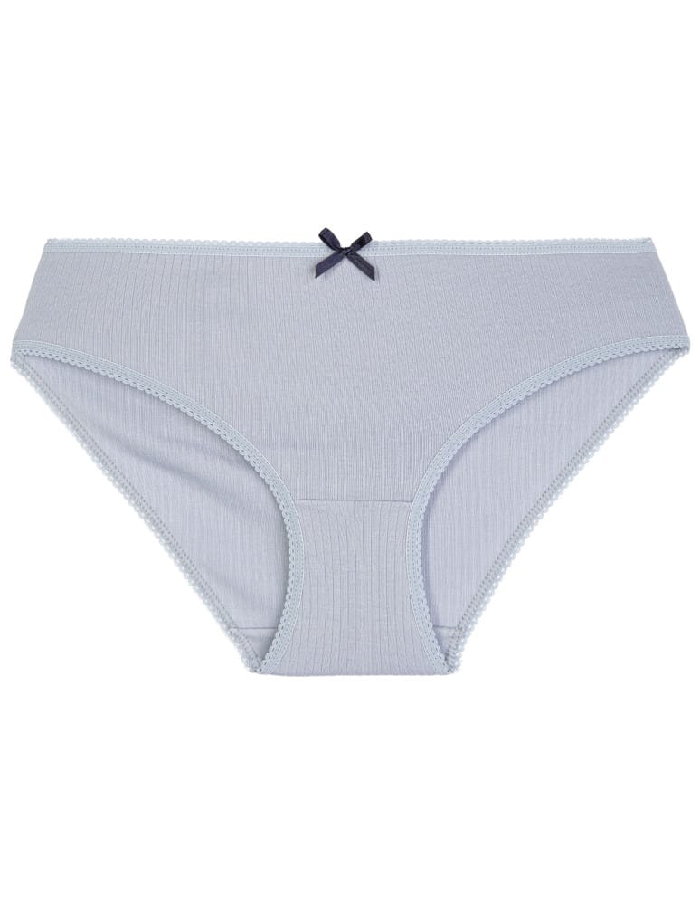 Majtki figi - Wygodne figi damskie bikini bawełniane gładkie i wzorzyste w kwiatki zestaw 6-pak WIELOKOLOROWY - produkt moraj.pl 2