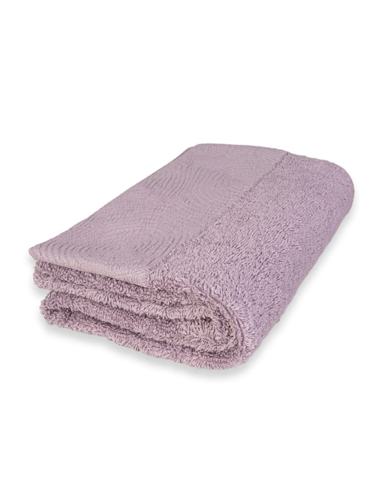 Kąpielowe - Ręcznik łazienkowy bawełniany 50x100 cm miękki i chłonny z żakardową bordiurą lurex JASNY FIOLET - produkt moraj.pl 5