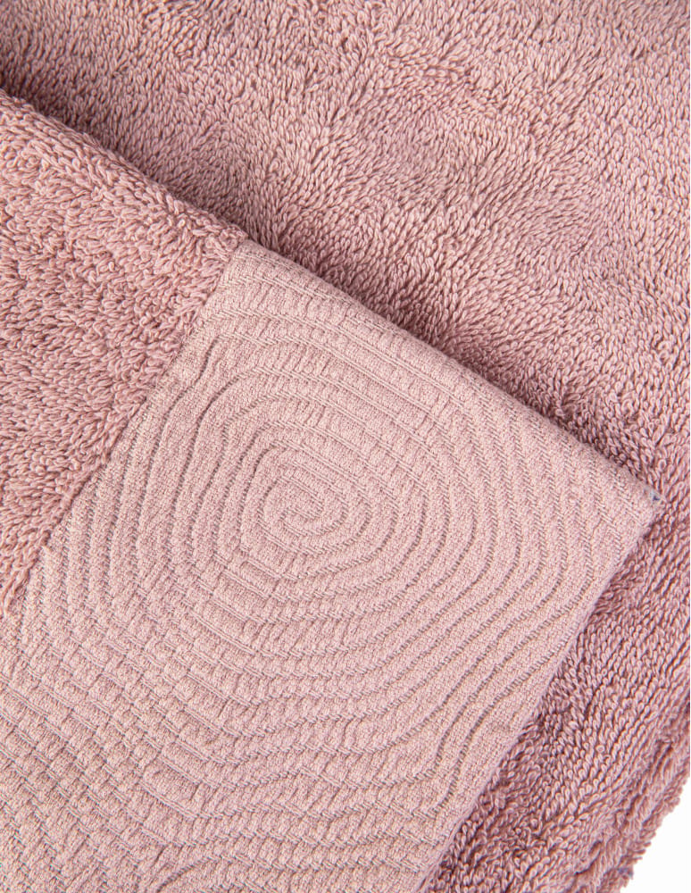 Kąpielowe - Ręcznik łazienkowy bawełniany 50x100 cm miękki i chłonny z żakardową bordiurą lurex R&Oacute;ŻOWY  - produkt moraj.pl 2